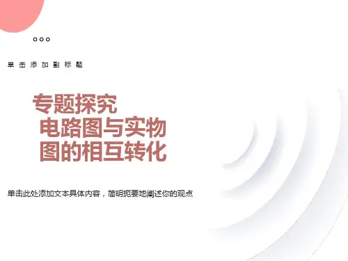 电路图与实物图的相互转化