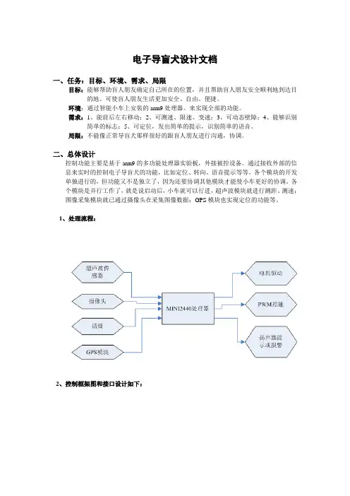电子导盲犬设计文档