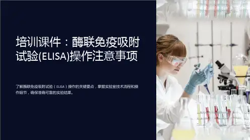 培训课件：酶联免疫吸附试验(ELISA)操作注意事项