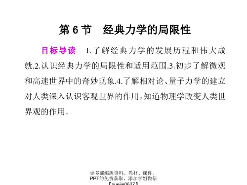 高中物理必2课件：6.6  经典力学的局限性