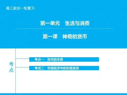 高考政治一轮复习：1.1《神奇的货币》ppt课件