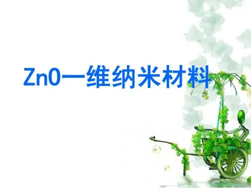 ZnO一维纳米材料
