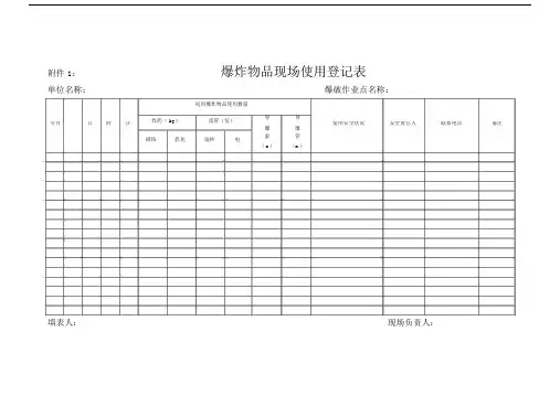 民用爆炸物品台帐记录表.docx