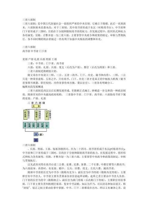 三省六部制