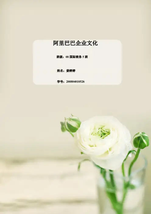 阿里巴巴的企业文化