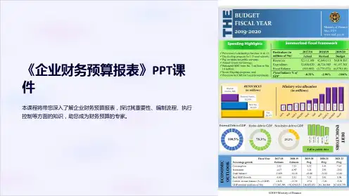 《企业财务预算报表》课件