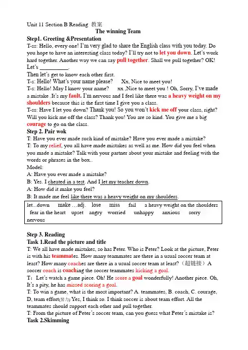 英语人教版九年级全册Unit 11 Section B Reading