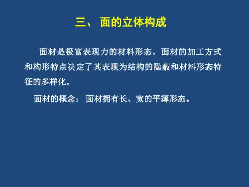 立体构成面材立体构成