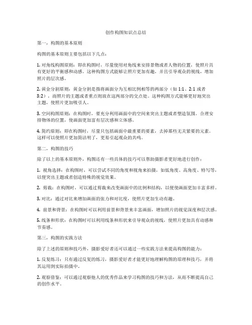 创作构图知识点总结