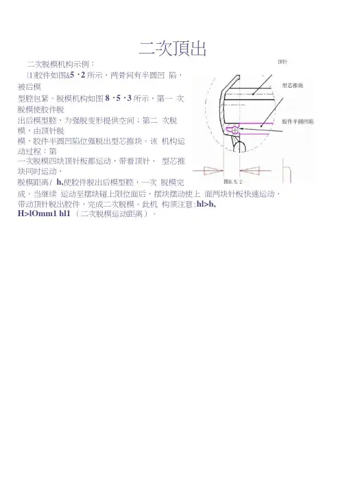 最全的模具二次顶出