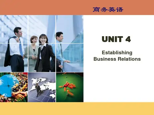 新编商务英语：Establishing  Business Relations