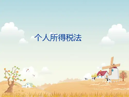 个人所得税法PPT课件