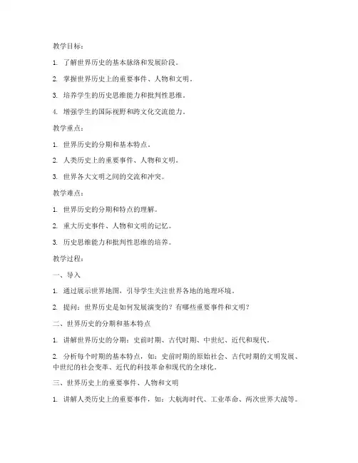 大学世界史教案
