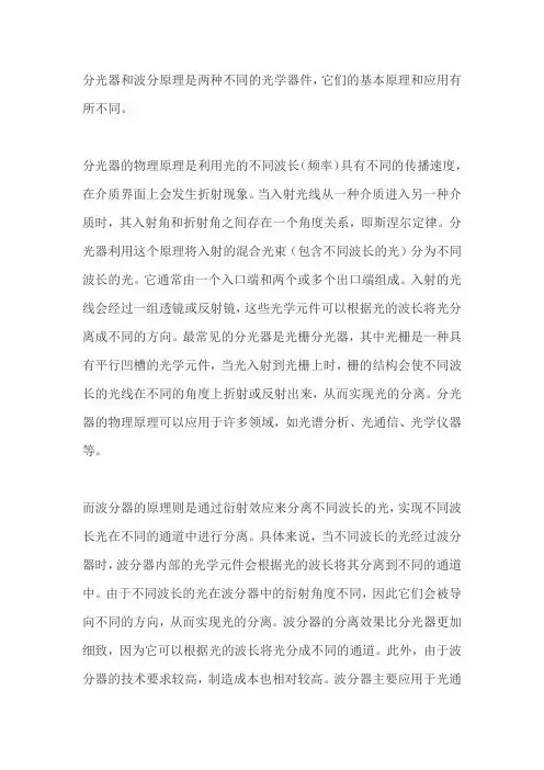 分光器和波分原理