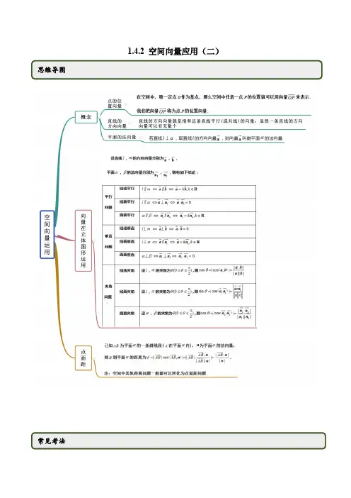 高中试卷-1.4.2 空间向量的应用(二)(精讲)(含答案)
