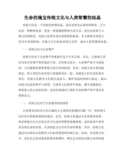 生命的瑰宝传统文化与人类智慧的结晶