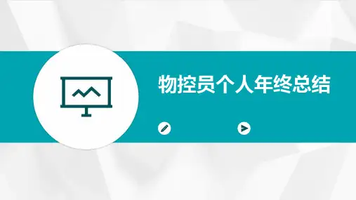物控员个人年终总结PPT