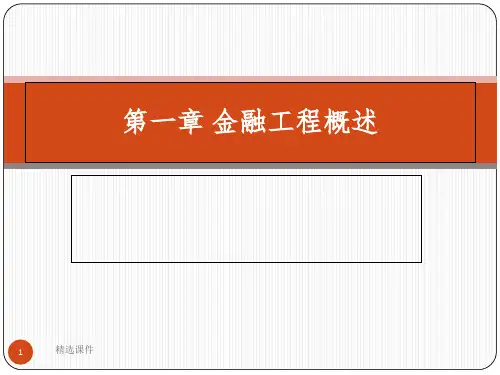 [金融工程][第01章][金融工程概述]2