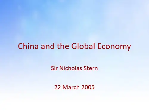 China and the Global EconomyPPT