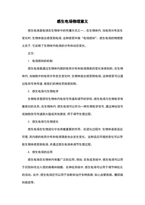 感生电场物理意义