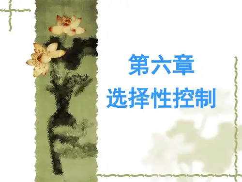 第六章选择性控制