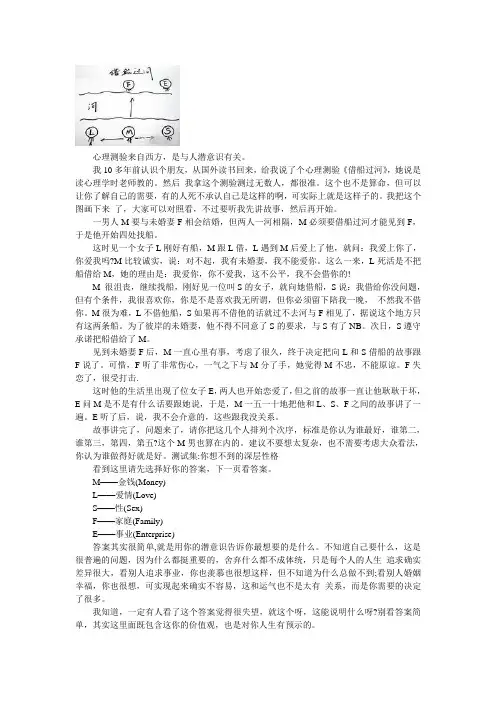 看穿你的人性和欲望(科学测试)