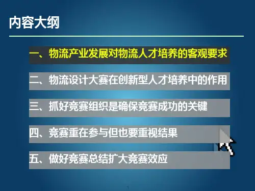 关于大学生物流设计大赛的思考7774