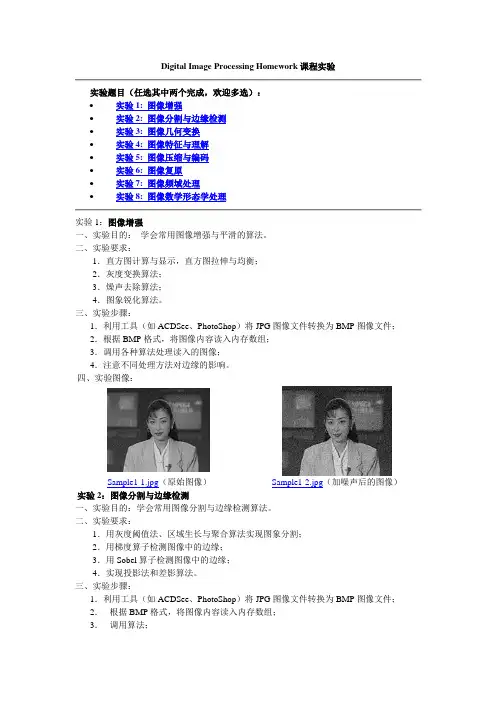 DIP课程实验