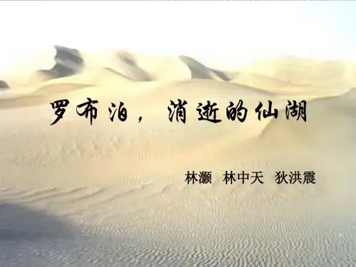 罗布泊,消逝的仙湖PPT83 人教版