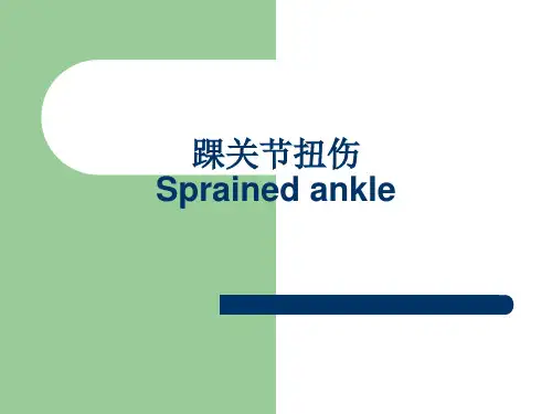 踝关节扭伤Sprainedankle
