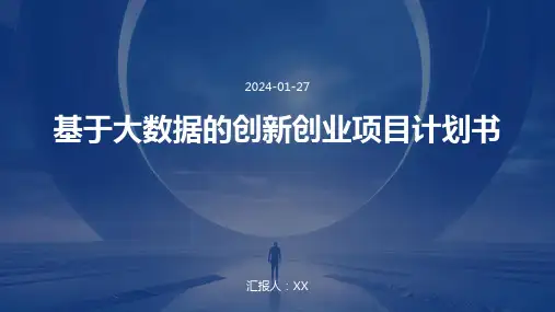 基于大数据的创新创业项目计划书
