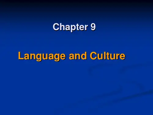 戴炜栋英语语言学概论Chapter 9