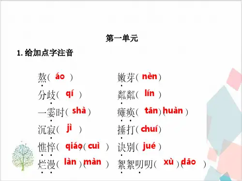 人教版中考语文总复习七-九年级-ppt下载17