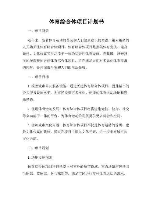 体育综合体项目计划书