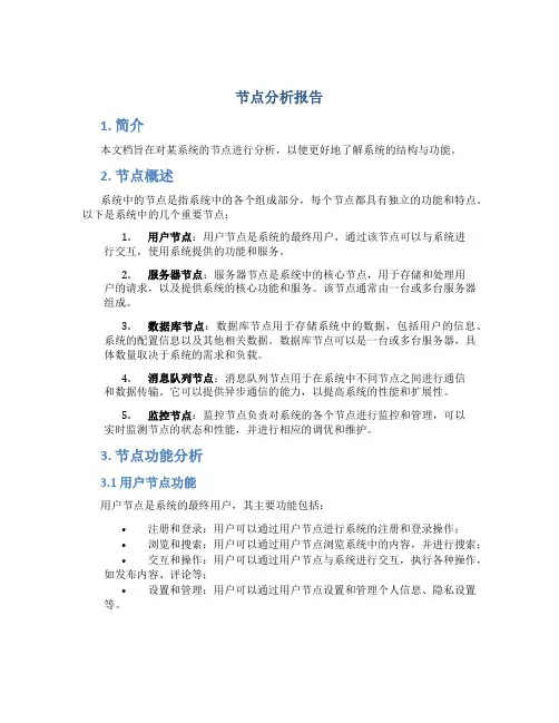 节点分析报告