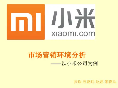 小米公司市场营销环境分析