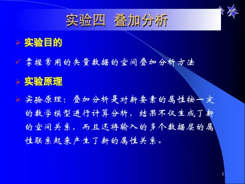 实验四 叠加分析