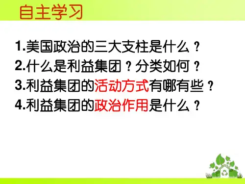 专题三四美国的利益集团ppt课件