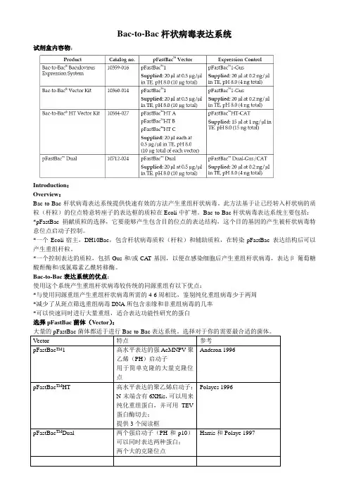 Bac-to-Bac杆状病毒表达系统