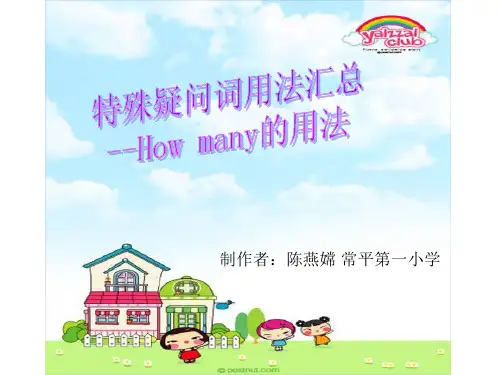 howmany的用法课件.ppt