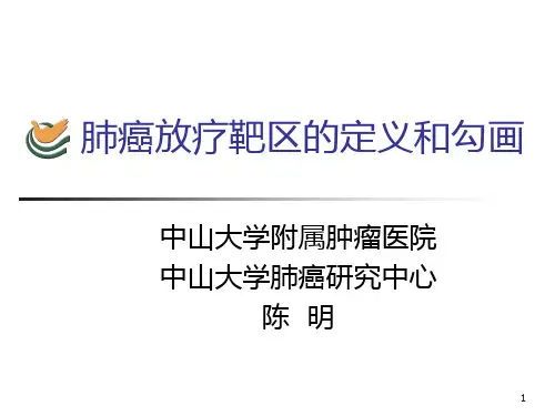 肺癌放疗靶区的定义和勾画PPT课件