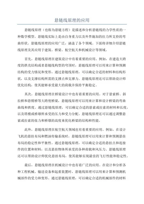 悬链线原理的应用