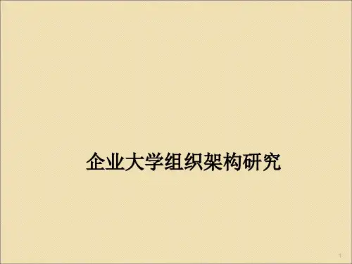 企业大学组织架构研究ppt课件