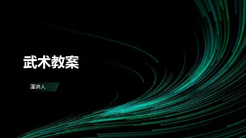 武术教案(2023版ppt)