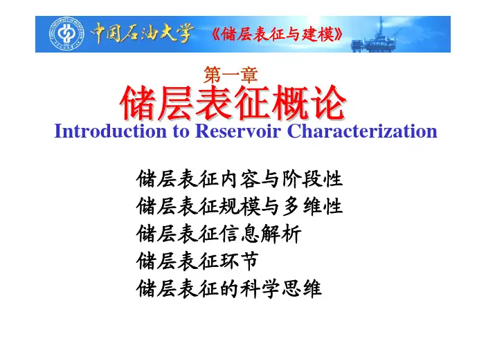 储层表征概论