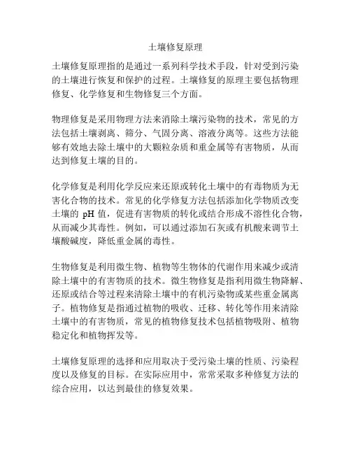 土壤修复原理