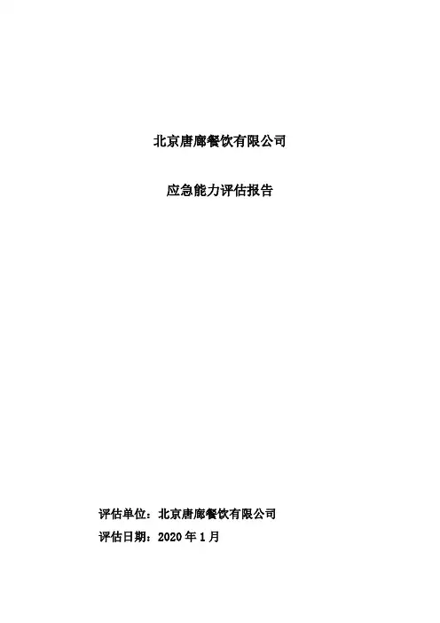 应急能力评估报告