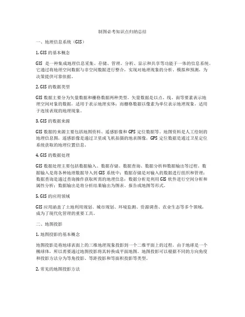 制图必考知识点归纳总结