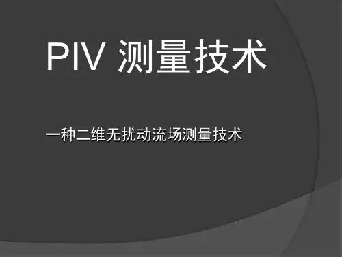 PIV-测量技术ppt课件