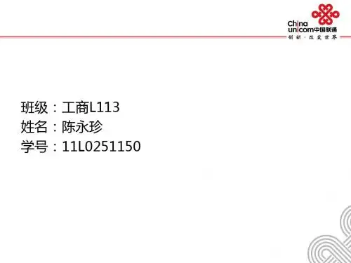 中国联通-中国联通标准PPT模板